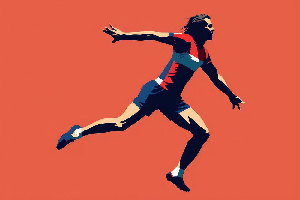 Australian rules football jumping determination competition. AI generated Image by rawpixel.
