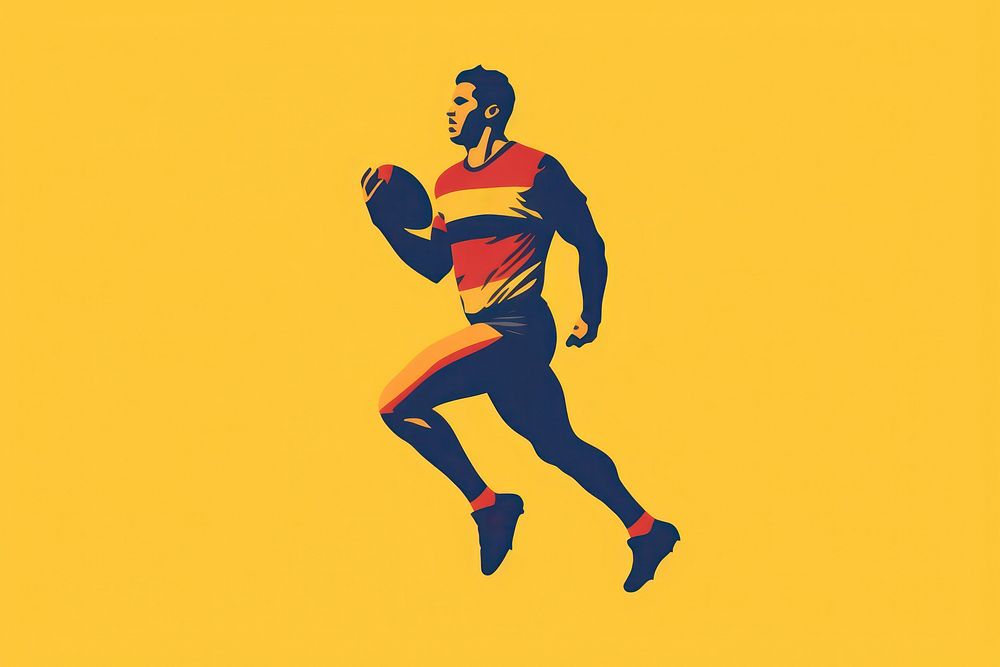 Australian rules football sports adult determination. AI generated Image by rawpixel.