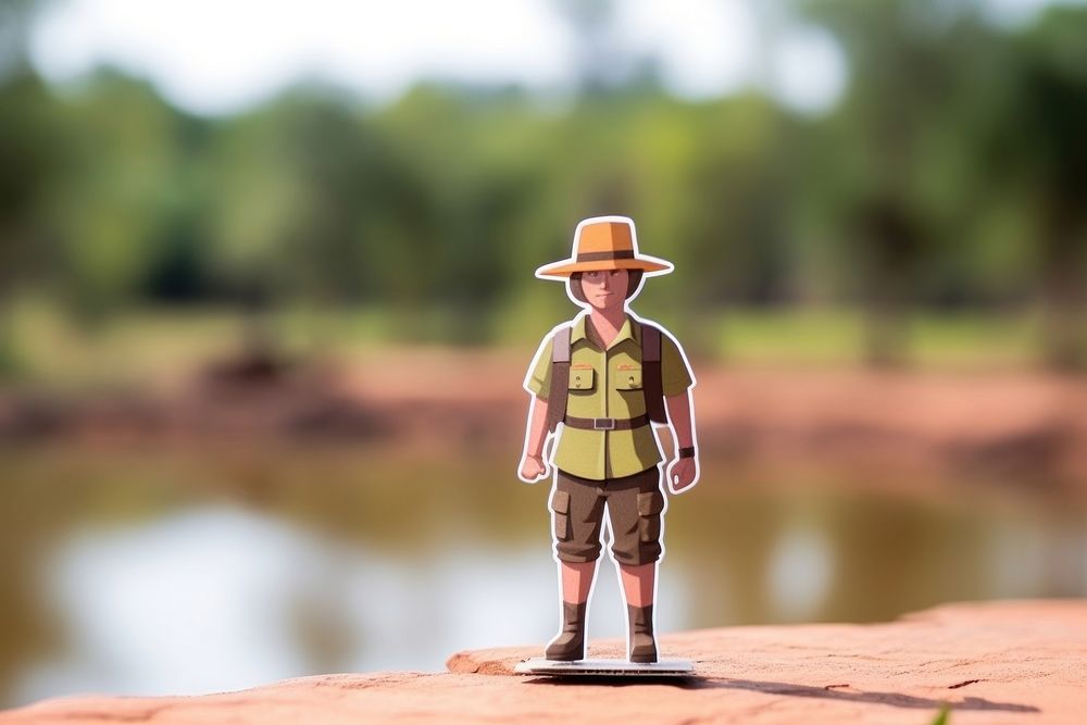 Chinese people Kakadu National Park toy protection portrait. AI generated Image by rawpixel.