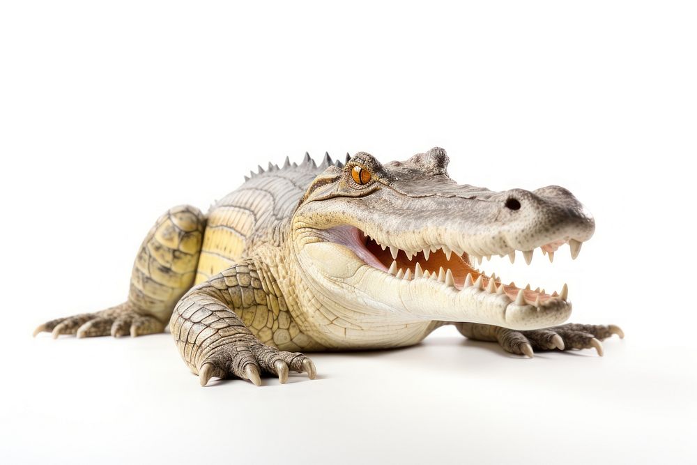 Crocodile crocodile reptile animal. AI generated Image by rawpixel.