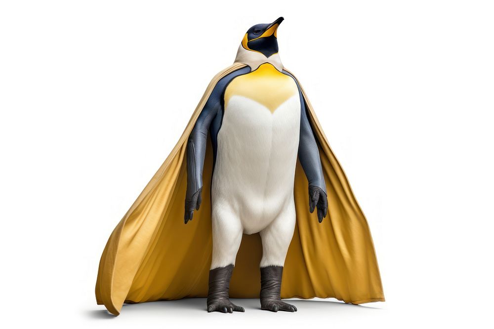Superhero penguin animal bird. AI generated Image by rawpixel.