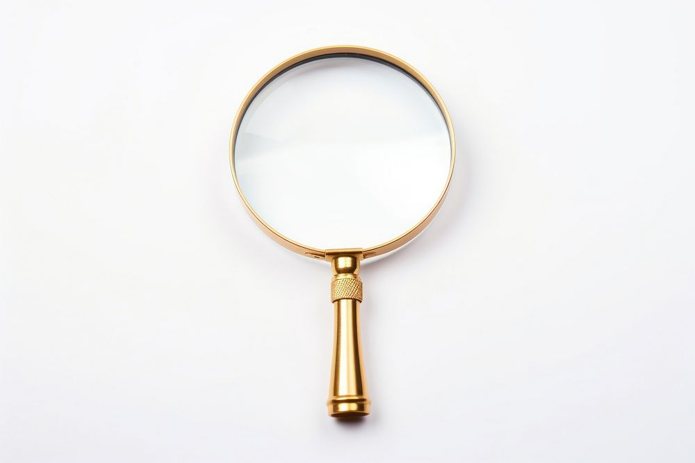 Magnifying glass white background reflection simplicity. AI generated Image by rawpixel.