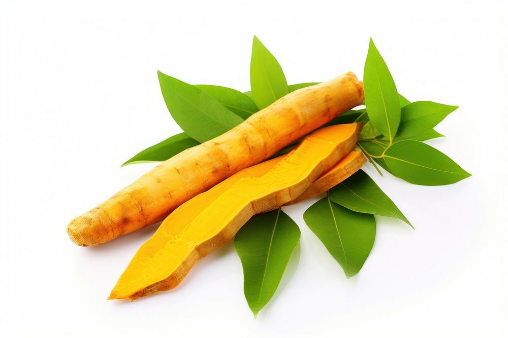 Turmeric rhizome sliced vegetable carrot plant. AI generated Image by rawpixel.