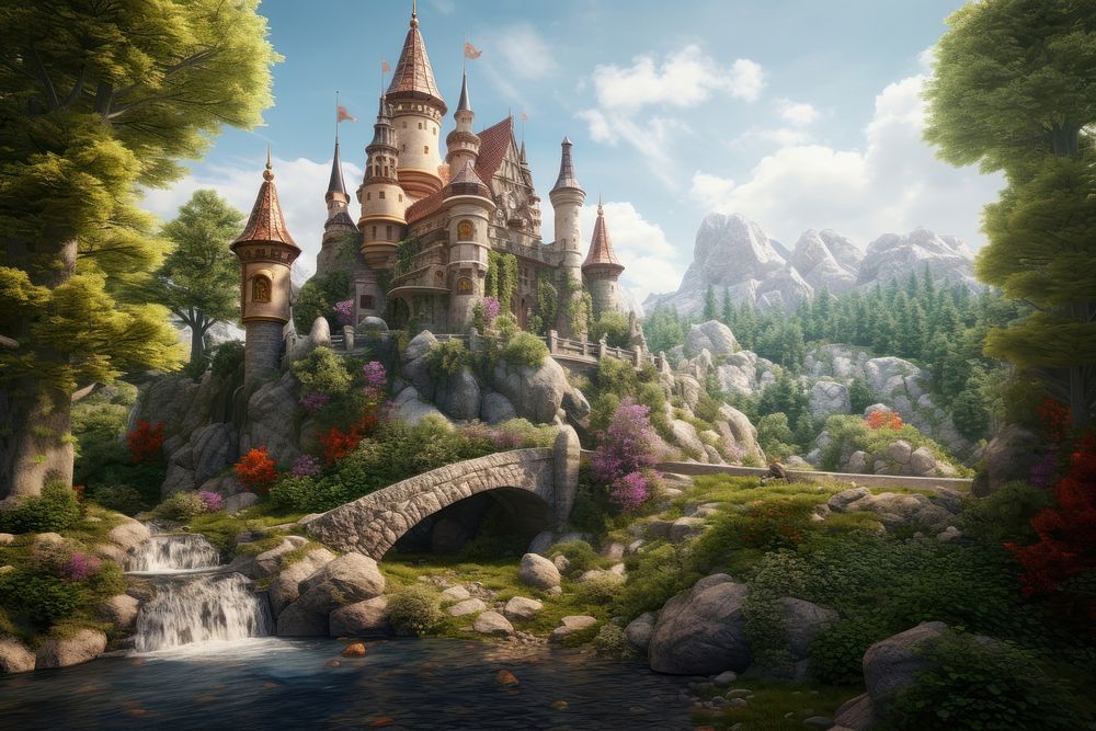 Fairy Tale Castle castle architecture landscape