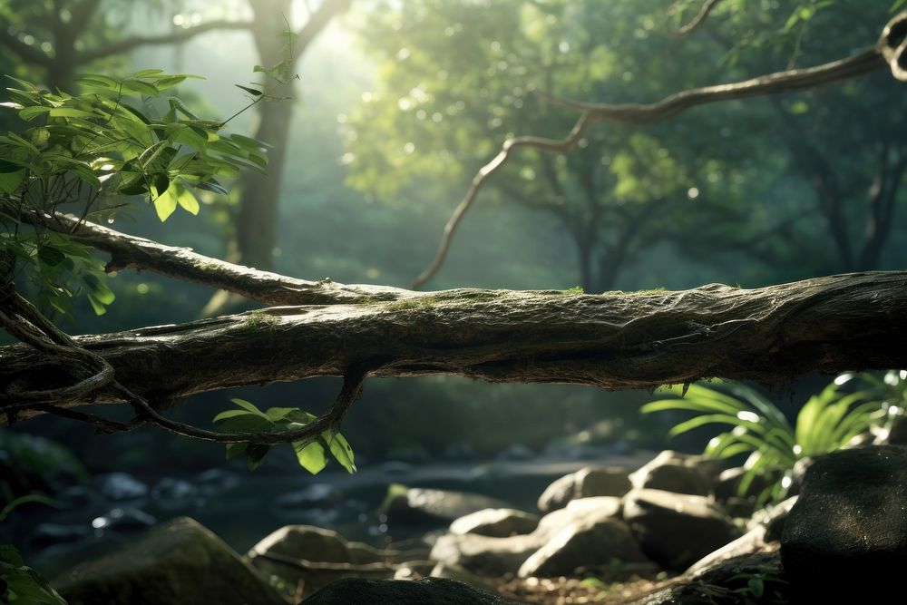 Jungle outdoors woodland nature. AI generated Image by rawpixel.