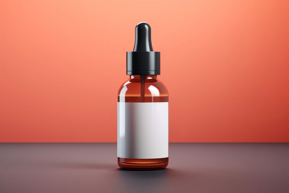 Serum bottle mockup perfume container cosmetics. AI generated Image by rawpixel.