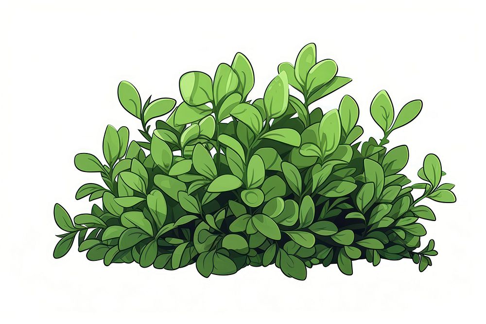 Shrub plant green herbs. AI generated Image by rawpixel.