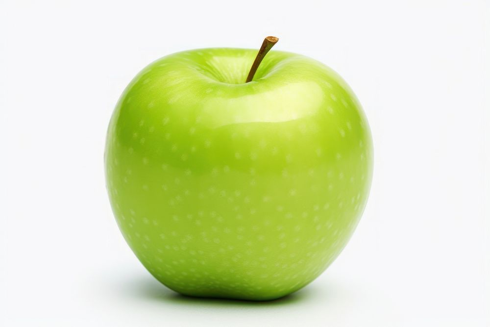 Slice green apple fruit plant food. AI generated Image by rawpixel.