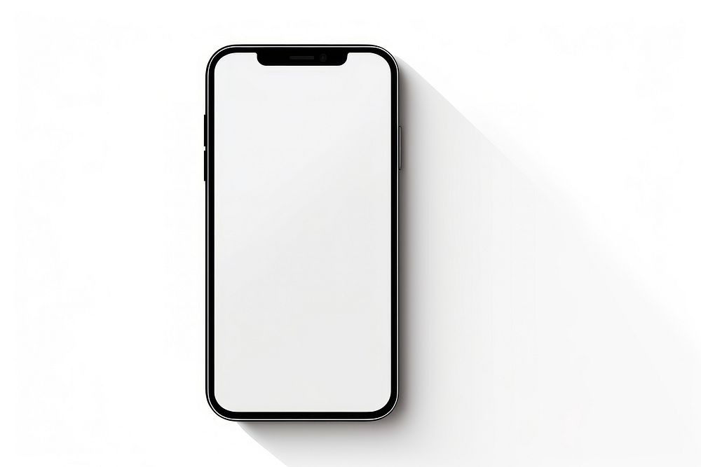 Smartphone mockup screen white background mobile phone. AI generated Image by rawpixel.