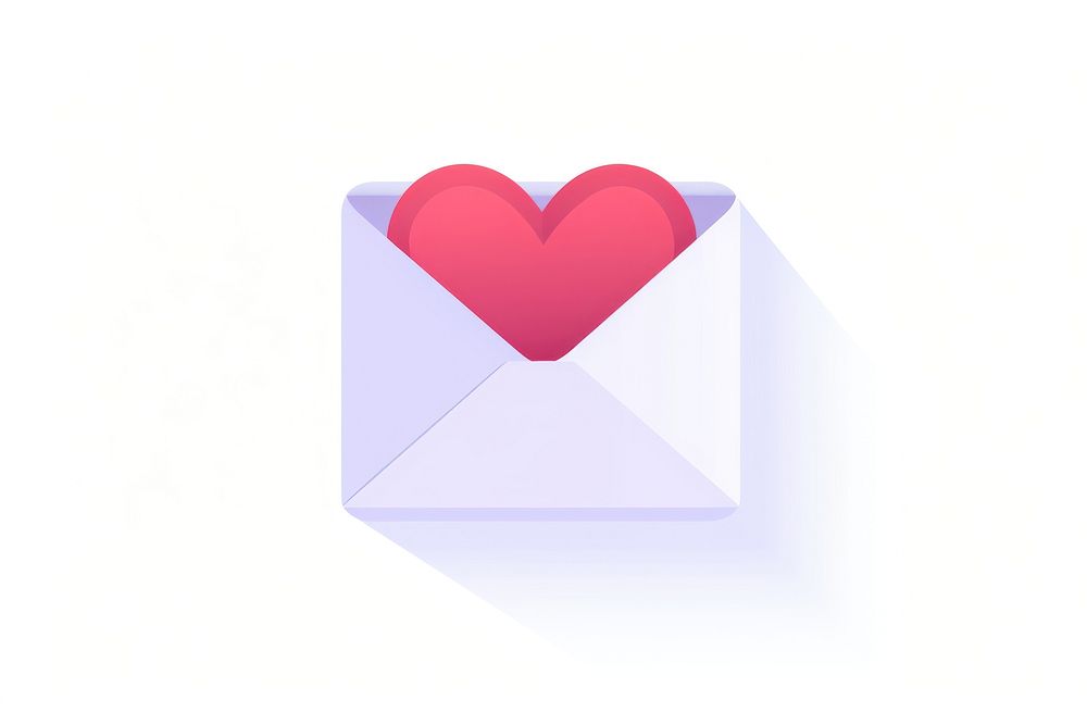 Love mail white background letterbox envelope. AI generated Image by rawpixel.
