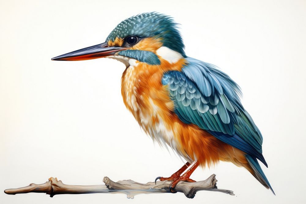 Bird kingfisher animal beak. AI generated Image by rawpixel.