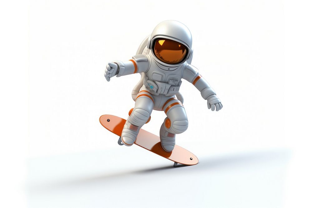 Snowboarding astronaut sports toy. AI generated Image by rawpixel.