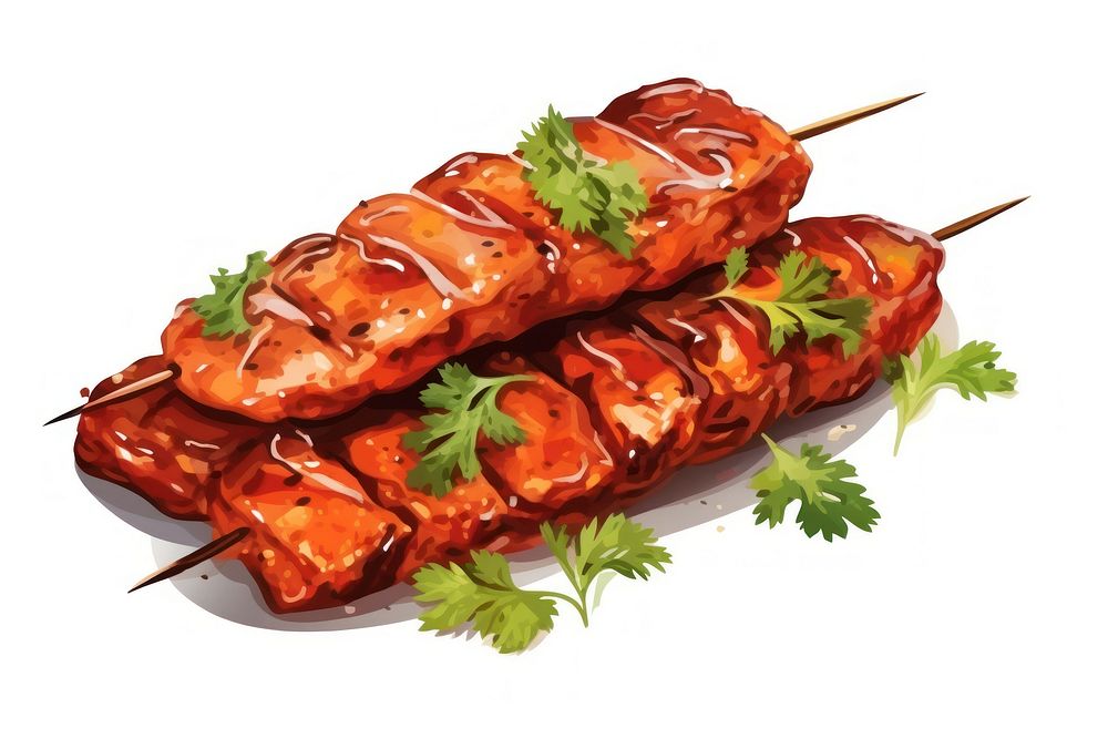 Food grilling grilled skewer. AI generated Image by rawpixel.