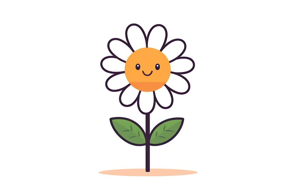 Cute png daisy flower plant. AI generated Image by rawpixel.