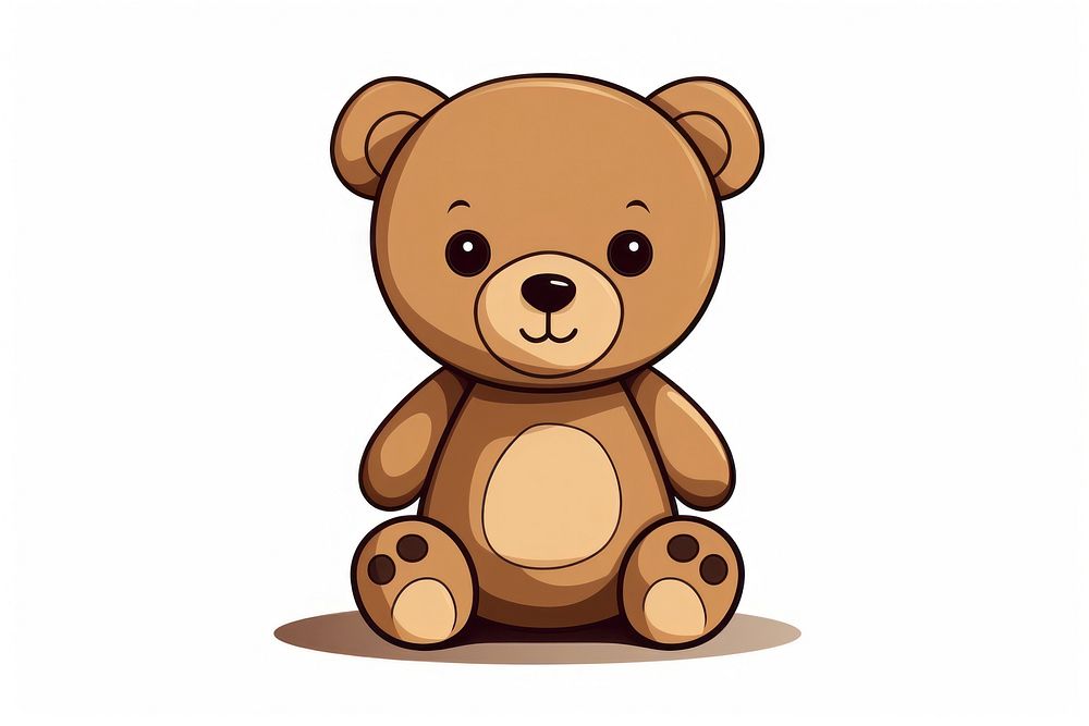 Cute png mammal bear toy. AI generated Image by rawpixel.
