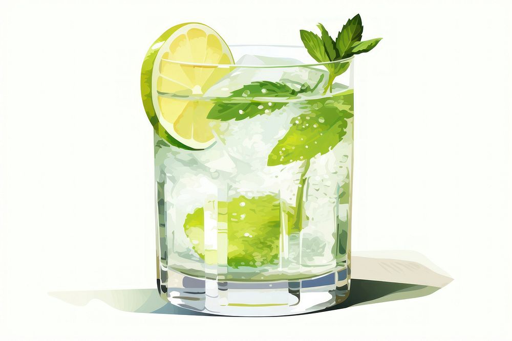Vodka tonic cocktail mojito drink. AI generated Image by rawpixel.