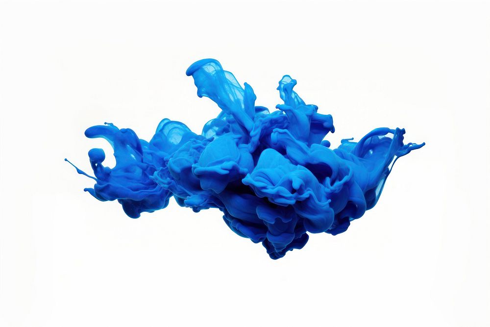 Color splash blue white background splattered. AI generated Image by rawpixel.
