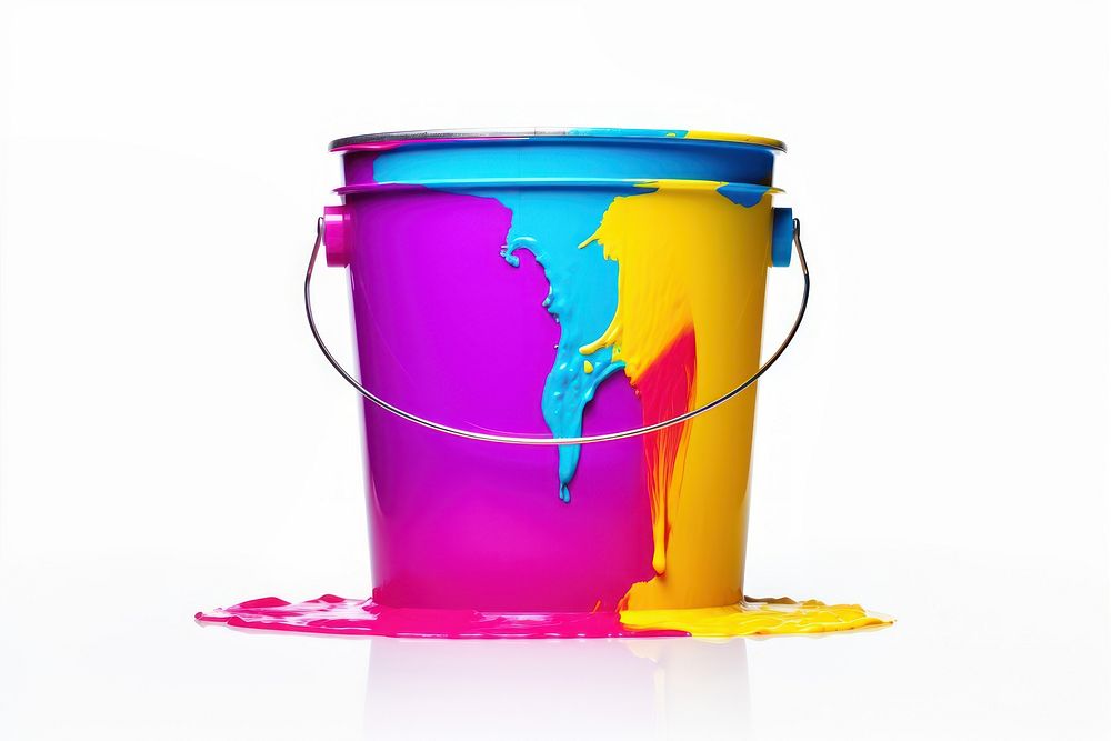 Color bucket paint white background. AI generated Image by rawpixel.