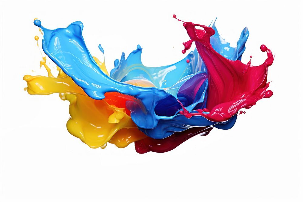 Color backgrounds white background splattered. AI generated Image by rawpixel.