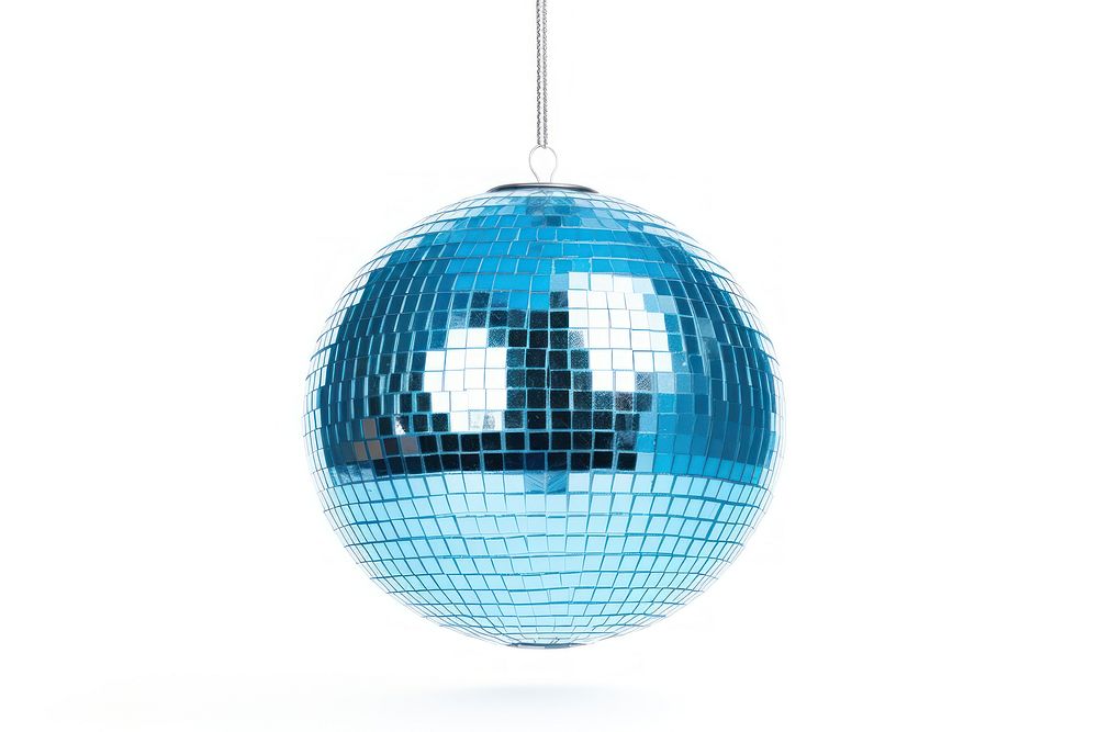 Disco ball hanging sphere blue. AI generated Image by rawpixel.
