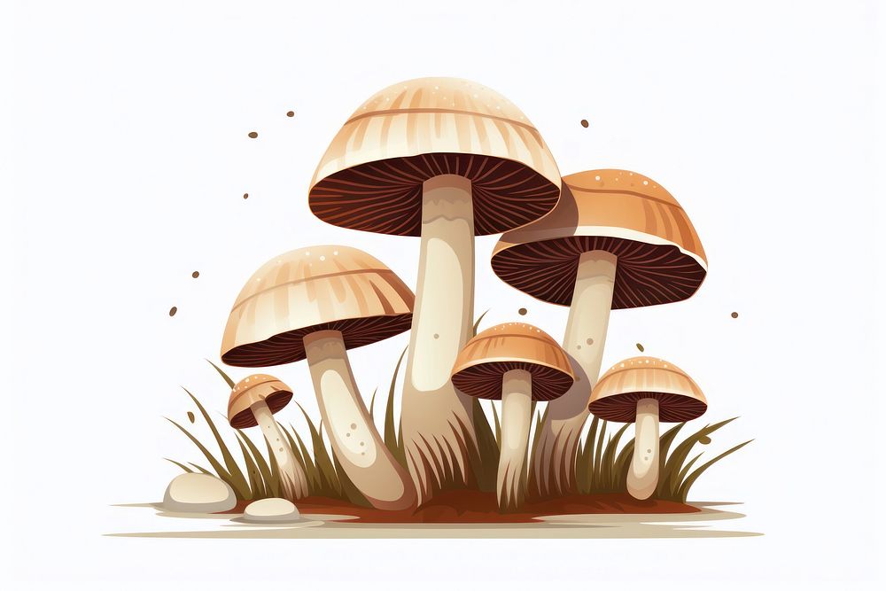 Shiitake mushroom fungus plant. AI generated Image by rawpixel.
