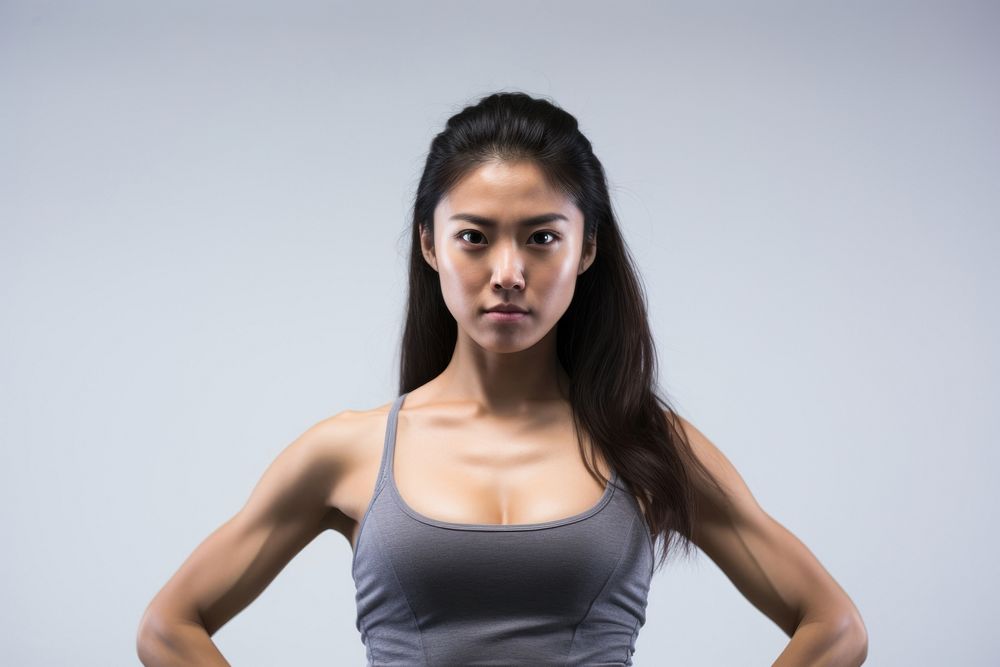 Portrait adult woman gym. AI generated Image by rawpixel.