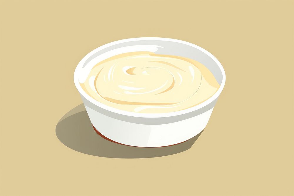 Sour cream dessert food refreshment. AI generated Image by rawpixel.