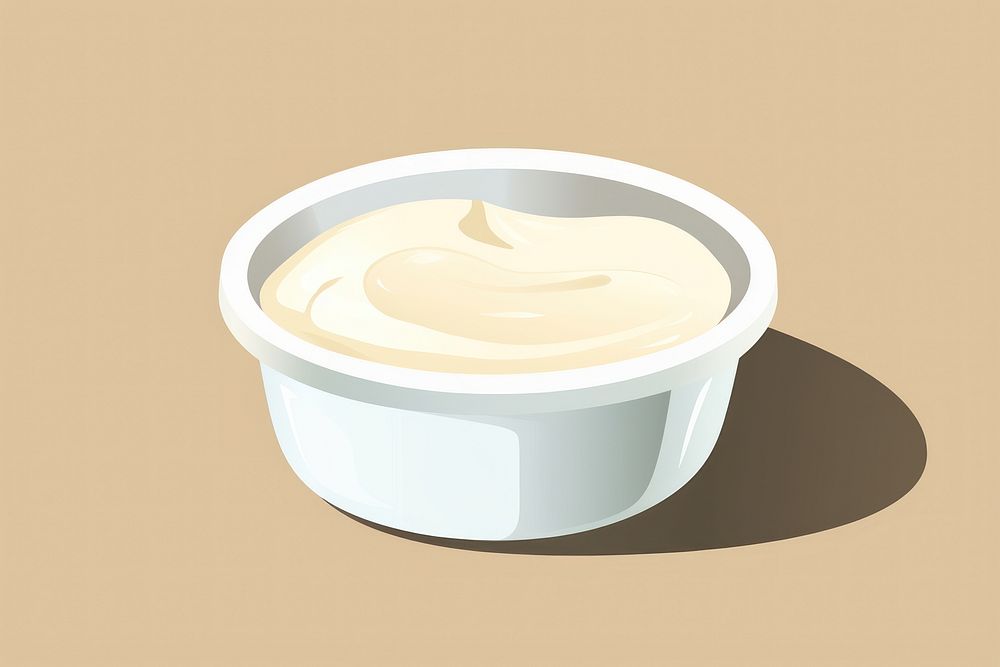 Sour cream dessert food refreshment. AI generated Image by rawpixel.