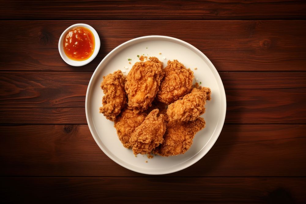 Chicken pub Deep fried plate. AI generated Image by rawpixel.