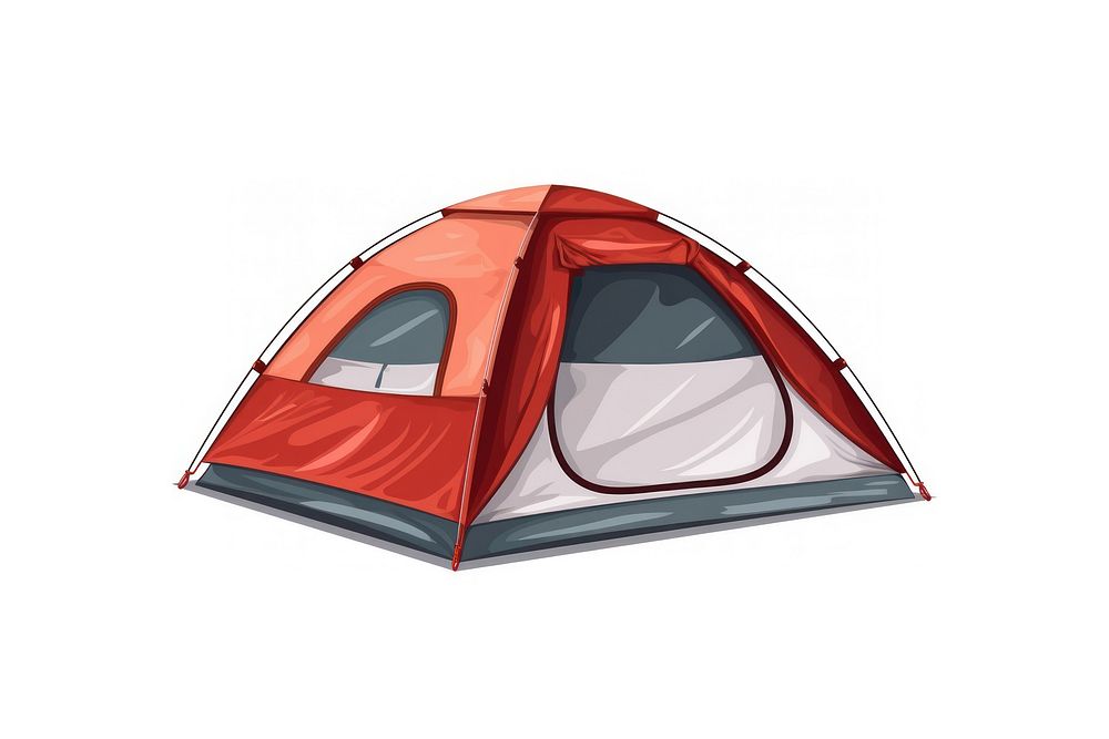 Tent outdoors camping white background. AI generated Image by rawpixel.