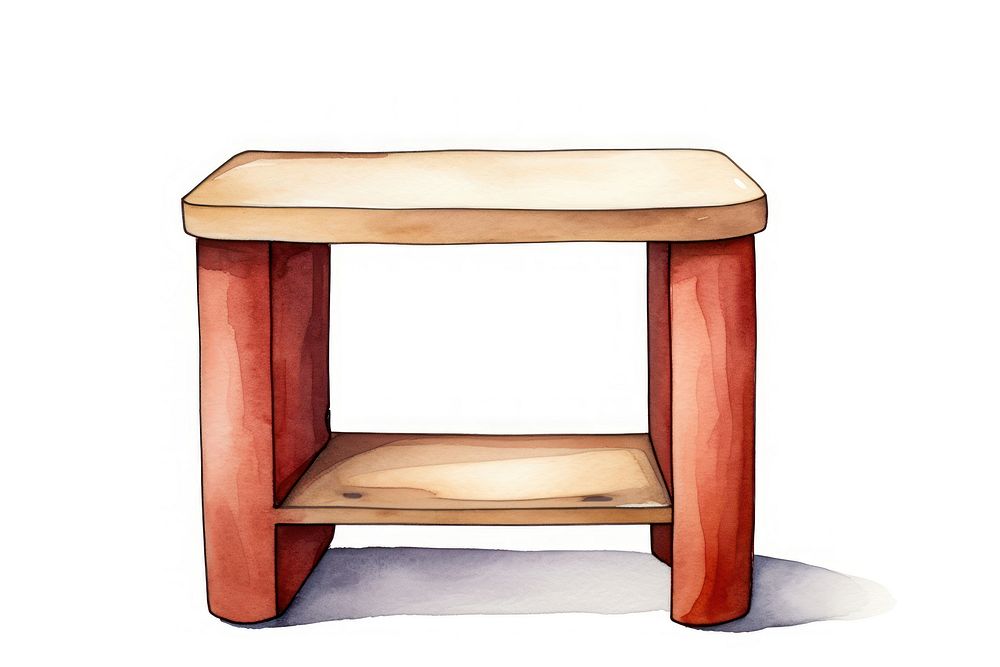 Side table furniture cartoon chair. AI generated Image by rawpixel.
