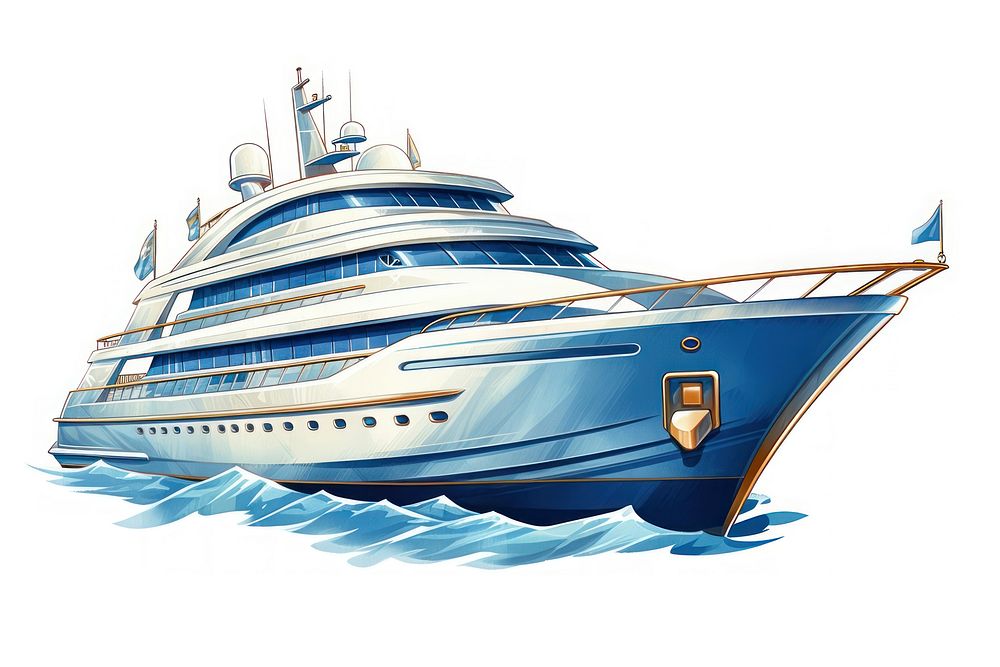 Yatch vehicle yacht boat. AI generated Image by rawpixel.