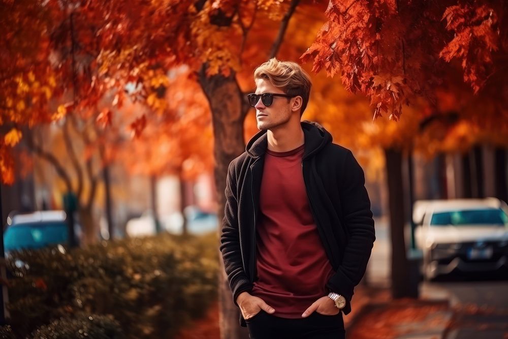 Men fashion glasses autumn sunglasses. AI generated Image by rawpixel.