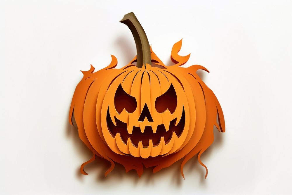Halloween pumpkin anthropomorphic jack-o'-lantern. AI generated Image by rawpixel.