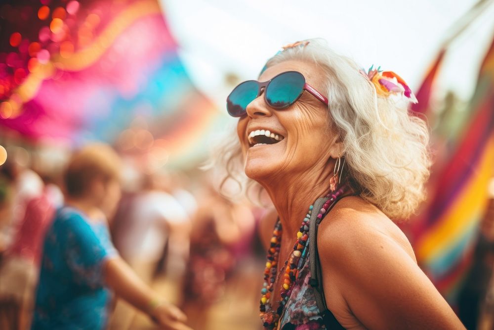 Fun festival vacation laughing. AI generated Image by rawpixel.
