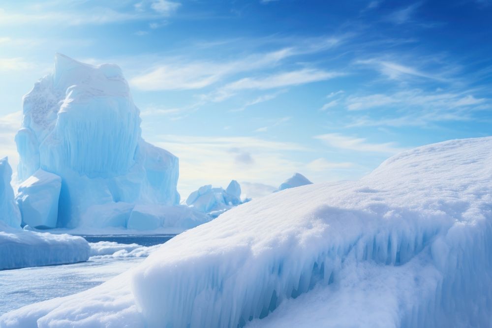 Ice berg mountain outdoors iceberg. AI generated Image by rawpixel.