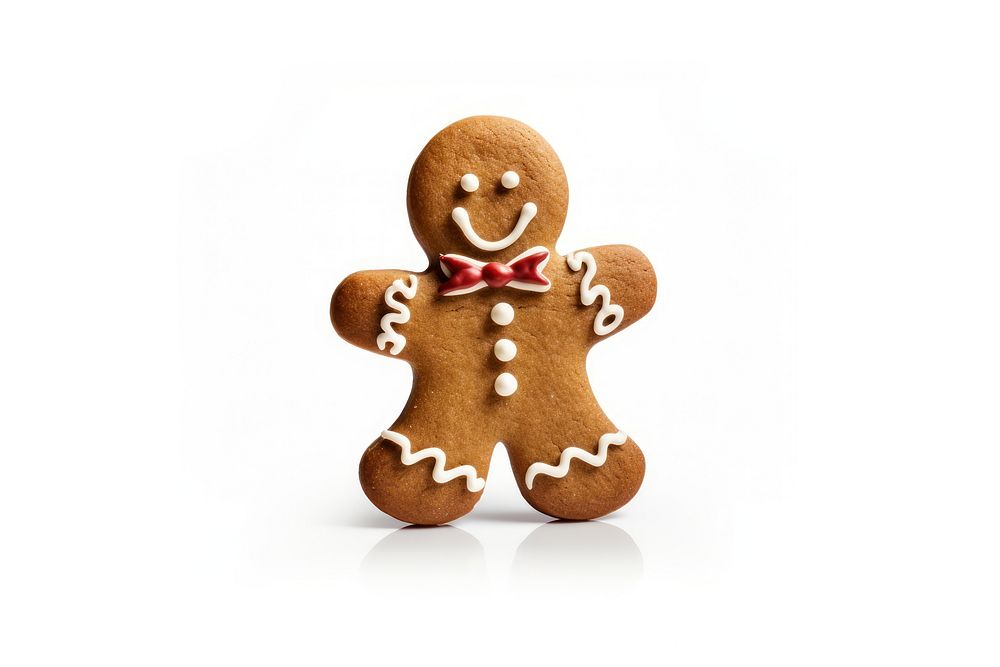 Bakery gingerbread snowman cookie. AI generated Image by rawpixel.