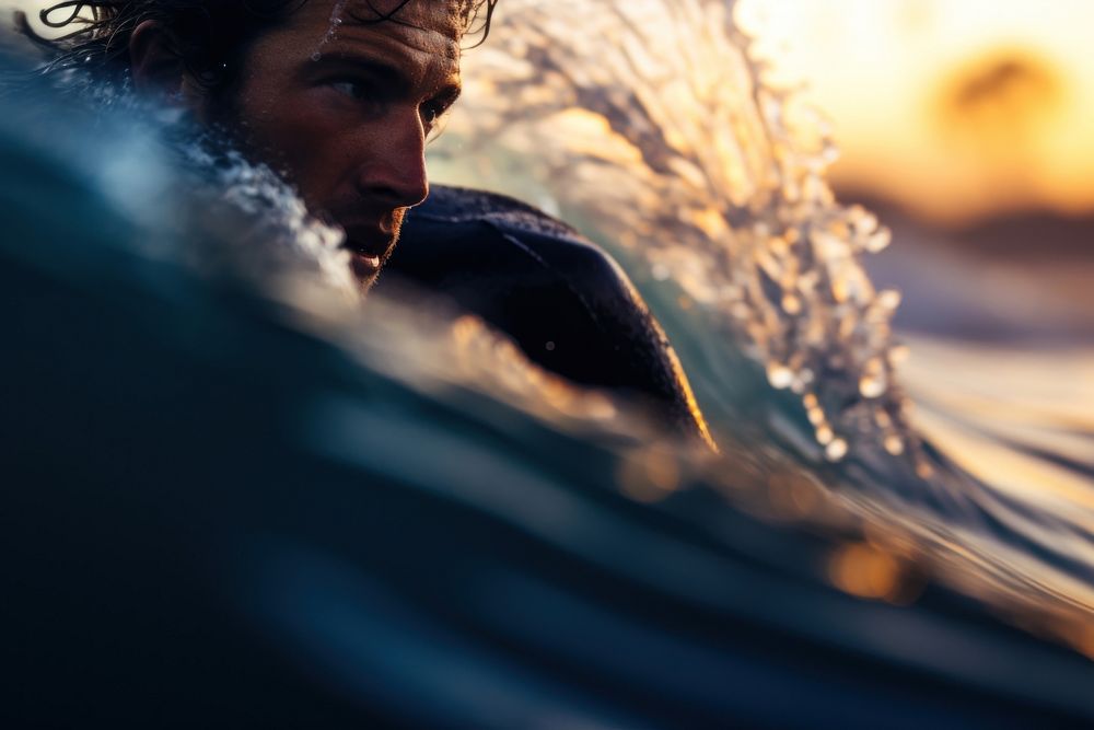 Outdoors surfing ocean swimming. 