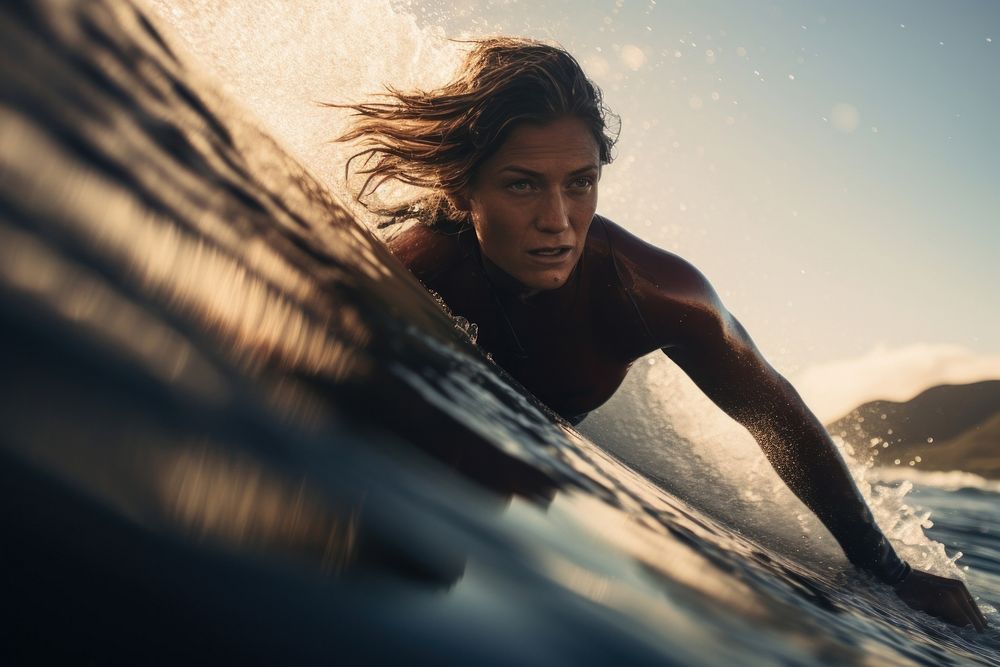 Outdoors surfing surfboard nature. 