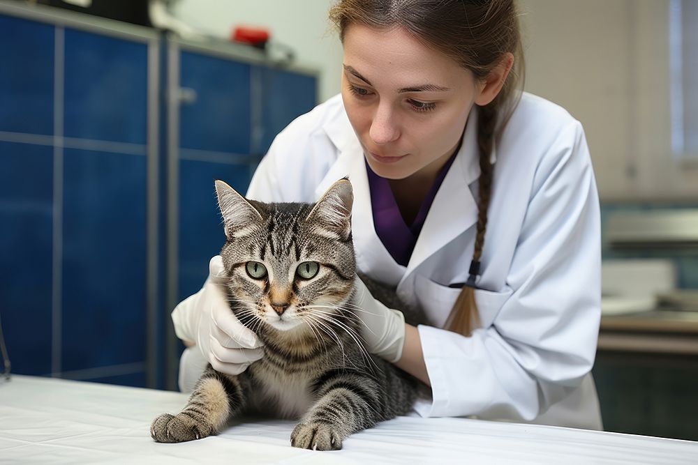 Veterinarian animal mammal doctor. AI generated Image by rawpixel.