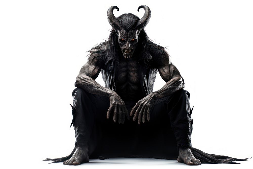 Demon character animal mammal adult. AI generated Image by rawpixel.