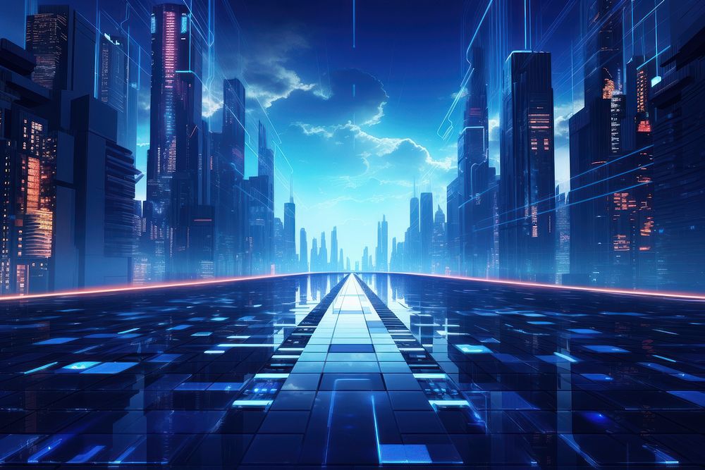 Futuristic architecture backgrounds outdoors. AI generated Image by rawpixel.