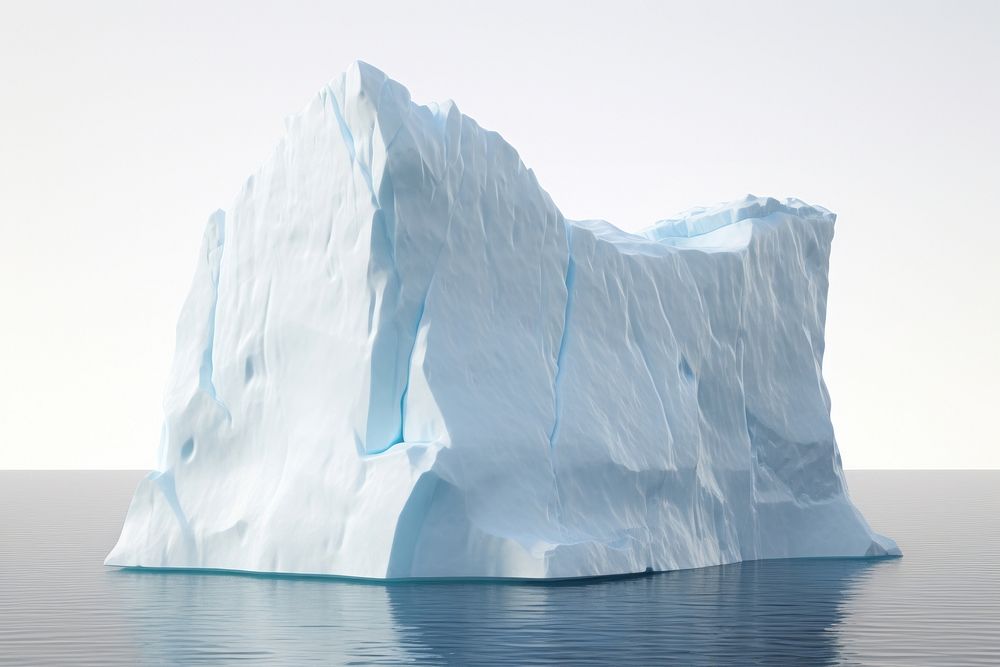 Square iceberg nature landscape floating. AI generated Image by rawpixel.