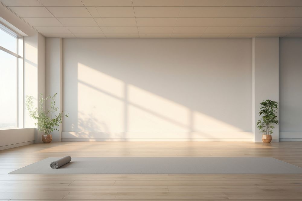 Yoga place flooring plant day. AI generated Image by rawpixel.