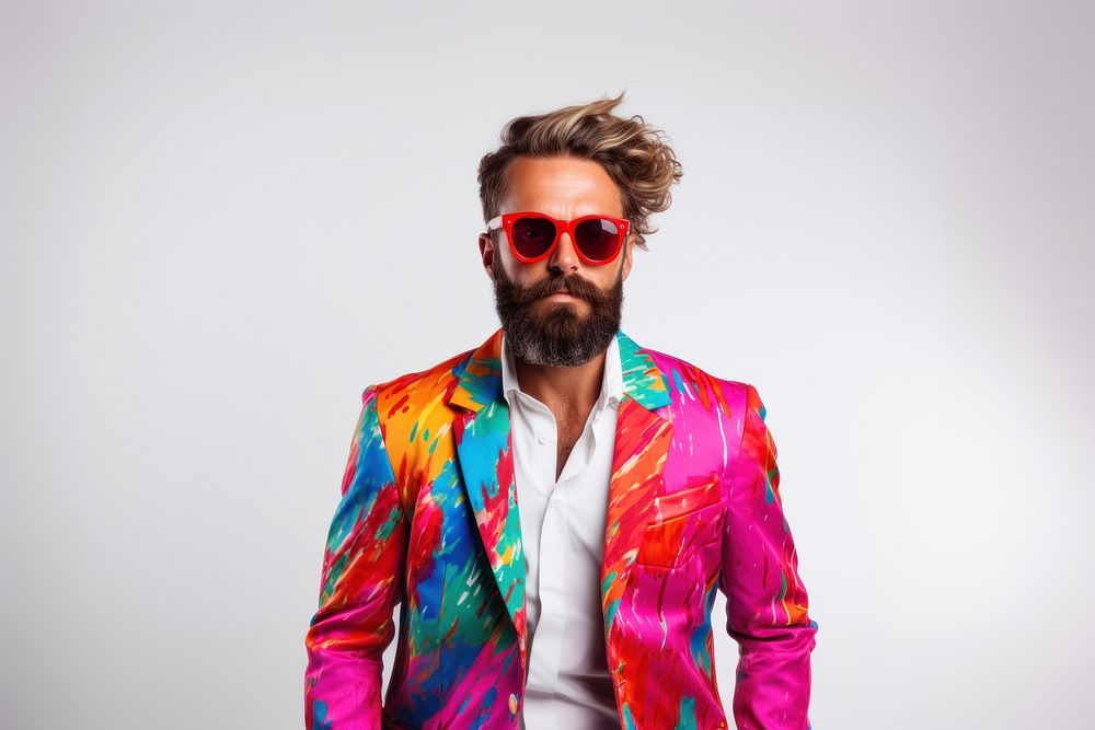 Stylist man sunglasses portrait blazer. AI generated Image by rawpixel.