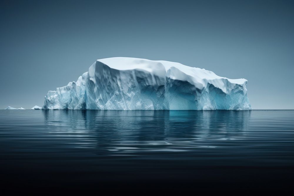 Small iceberg floating outdoors nature. AI generated Image by rawpixel.