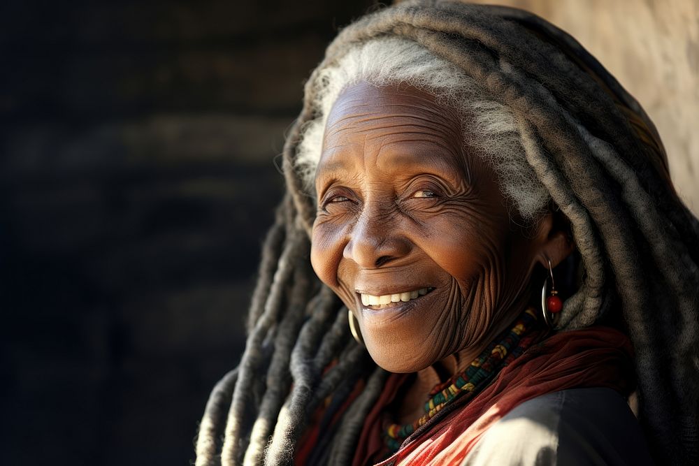 Old woman smiling adult women. AI generated Image by rawpixel.