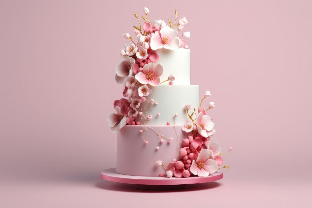 Wedding cake beautiful Delicious dessert. AI generated Image by rawpixel.