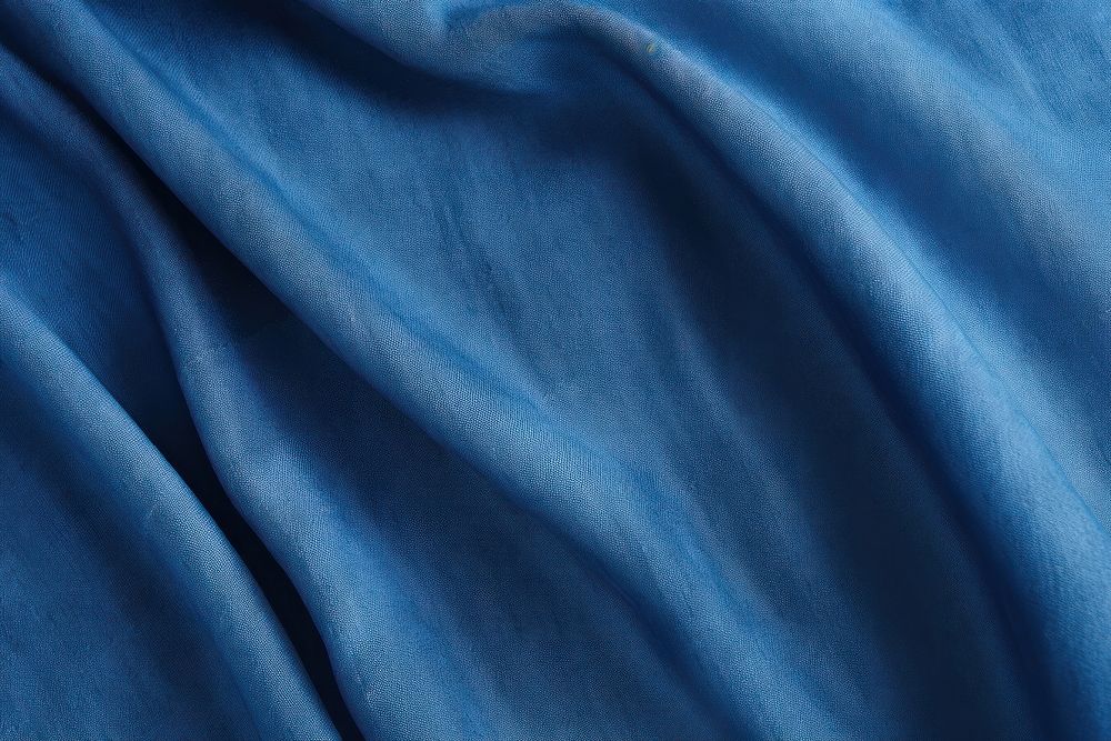 Blue fabric texture backgrounds turquoise wrinkled. AI generated Image by rawpixel.