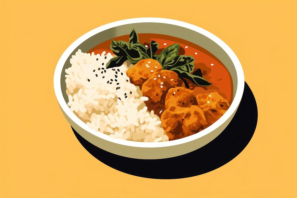 Japanese Curry Half Rice Half Free Photo Illustration rawpixel